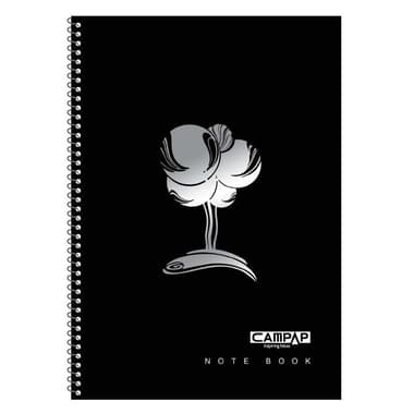 Campap Notebook
Gold Stripe, B5, 200 Pages (100 Sheets), Lined, Black