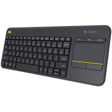Logitech K400 Plus Wireless Touch Keyboard
Wireless, for Laptop/PC Desktop Computer/CPU, Black