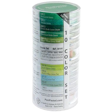 PanPastel Artists' Pastel 10 Color Set Soft Pastel
Green, 10 Colors;Brush;Soft Tools