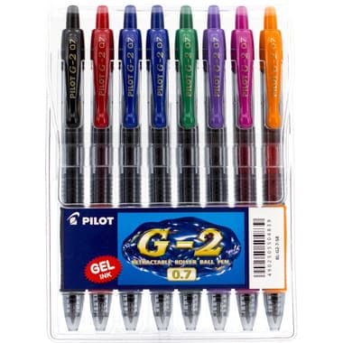 بايلوت 2 -جي قلم حبر جل
ألوان حبر متنوعة, 0.7 MM, رأس حبر كروية, قطع 8