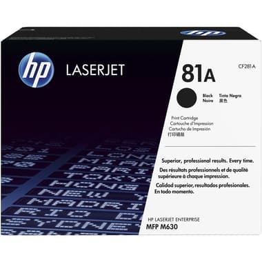 HP 81A Laser Toner
Black