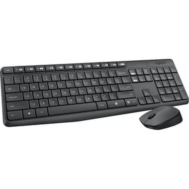 Logitech MK235 Desktop (Keyboard and Mouse)
Wireless (2.4 GHz RF), for Laptop/Desktop Computer/Gaming Desktop Computer/CPU Windows OS, Black