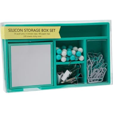 Roco Stationery Set
18.00 cm ( 7.09 in ), Plastic (PVC) Coated, Turquoise