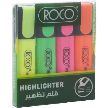 Roco Highlighter
1.2 - 5 mm Chisel Tip, Assorted Color