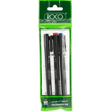 Roco Calligraphy Pen
Chisel, 3 mm, Black;Blue;Red