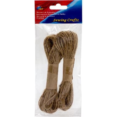 Sewing Supplies
Jute Rope, 10 m, Brown