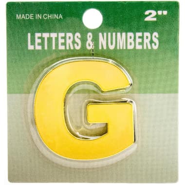 Roco Self Adhesive Letters
"G", English, Gold