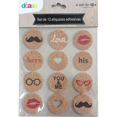 Cork Stickers
Printed, Assorted Color