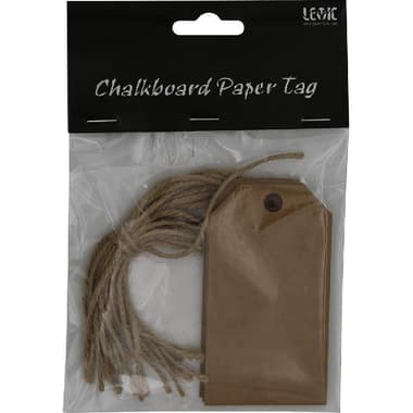 Merchandising Tags
5.1 X 9.2 cm, Chalkboard Paper, Kraft Paper