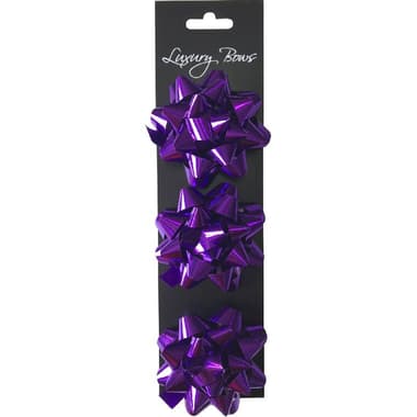 Gift Self Stick Bows
Metallic Purple, Satin