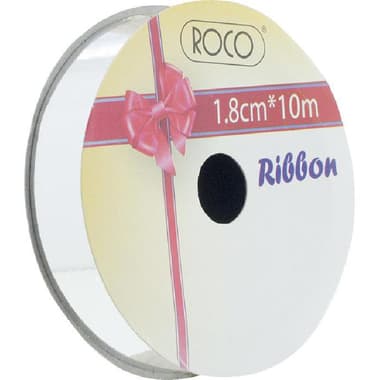 Gift Satin Finish Ribbon
Metallic Silver, Satin