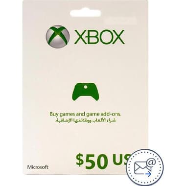 Microsoft (K4W03295) 50$ Xbox Live Payment and Recharge Card (Delivery by eMail)
Digital Code (USA)