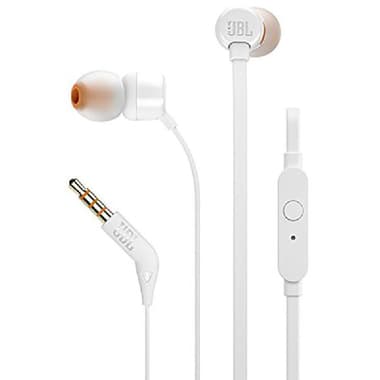 JBL Tune 110 In-Ear Earphones
Wired, 3.5 mm Connector, In-line Microphone, White