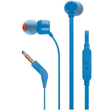 JBL Tune 110 In-Ear Earphones
Wired, 3.5 mm Connector, In-line Microphone, Blue