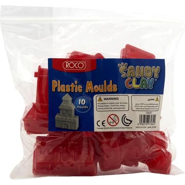 Roco Sandy Clay
Plastic Moulds - 10 Pieces, Modelling Clay/Dough Tool, Red