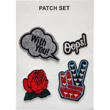 With You Stickers
Patch Set, 4 Pieces