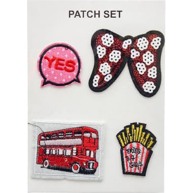 Twin Bus Stickers
Patch Set, 4 Pieces
