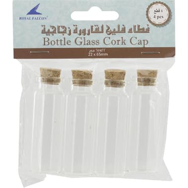 Royal Falcon Glass Bottle with Cork
22 X 65 mm, Tube, Clear,