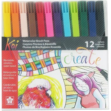 Sakura Koi Create Watercolor Brush Pen
12 Pieces