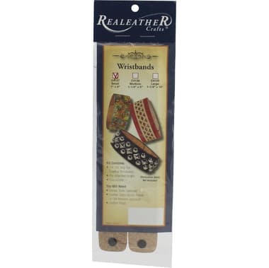 RealeatheR Crafts Wristbands Leather Accessory
Assorted Color, 1" X 8" (Small)