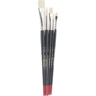 Long Handle Artist Brush
Strong Synthetic Hair, Flat/Round, Acrylic, Round: 4;12, Flat: 2;8;12,, 5 Pieces
