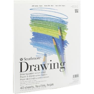 Strathmore 200 Drawing Pad
White, 11 X 14 in, 40 Sheets