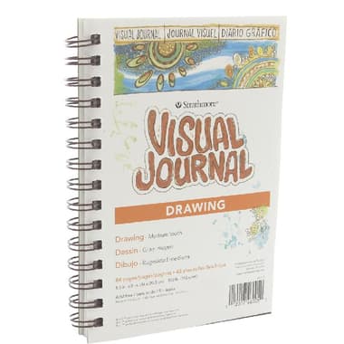 Strathmore Visual Journal Drawing Pad
163 gsm, White, 42 Sheets