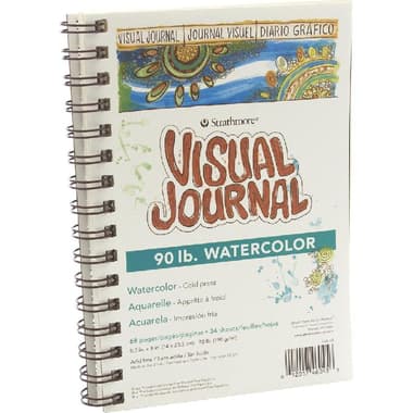 Strathmore Visual Journal Watercolor Pad
190 gsm, White, 5.5 X 8 in, 34 Sheets