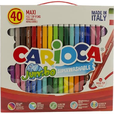 Carioca Jumbo Felt-tip Marker
40 Pieces