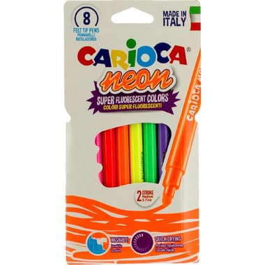 Carioca Fluorescent Felt-tip Marker
8 Pieces