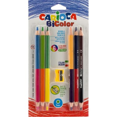 Carioca Color Pencil Set
Assorted Bright Color, Medium, 6 Pieces