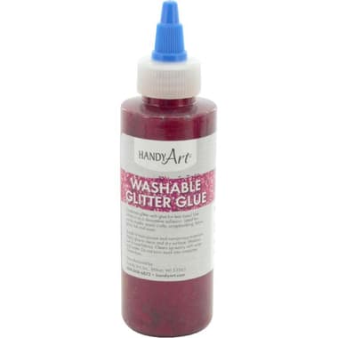 Handy Art Washable Glitter Glue
Glitter Art, Red