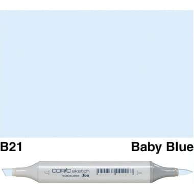 COPiC Sketch B-21 Graphic Art Marker
Baby Blue, Twin Tip