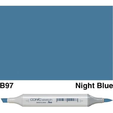 COPiC Sketch B-97 Graphic Art Marker
Night Blue, Twin Tip