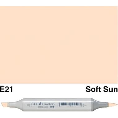 COPiC Sketch E-21 Graphic Art Marker
Soft Sun, Twin Tip