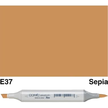 COPiC Sketch E-37 Graphic Art Marker
Sepia, Twin Tip