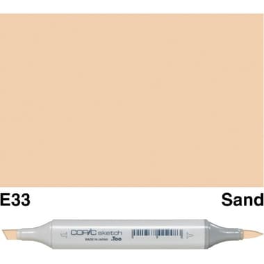 COPiC Sketch E-33 Graphic Art Marker
Sand, Twin Tip