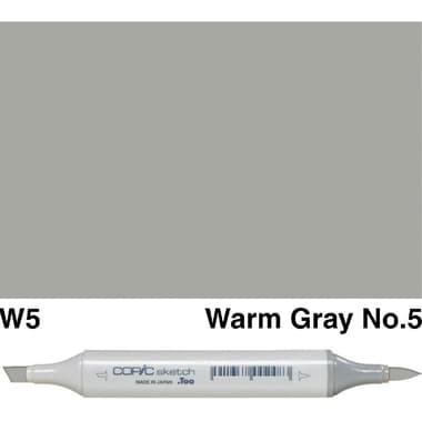COPiC Sketch W-5 Graphic Art Marker
Warm Gray No.5, Twin Tip