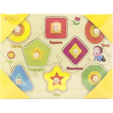 Roco Shape Peg Puzzle Educational Activity Set
1 Year and Above