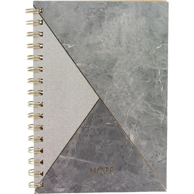 Roco Notebook
Marble, A5, 192 Pages (96 Sheets), Lined, Dark Grey