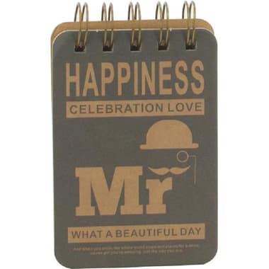 Roco Memo Notebook
Mr. Happiness, 2.9 X 4.2 in, 109 Pages, Lined, Olive Green