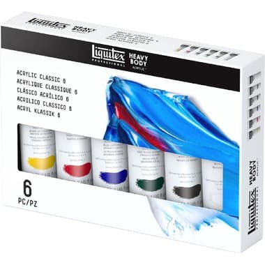 Liquitex Heavy Body Acrylic Color Set
6 Pieces