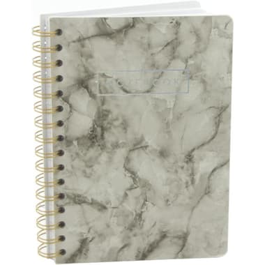 Roco Notebook
Marble, A5, 100 Sheets, Lined, Light Grey