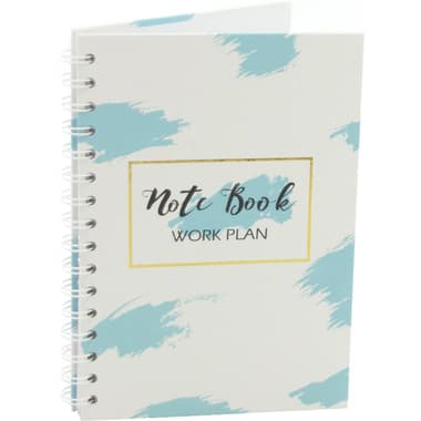 Roco Notebook
"Work Plan", A5, 100 Sheets, Lined, White/Blue