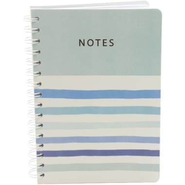 Roco Notebook
"Notes" Stripes, A5, 100 Sheets, Lined, Blue