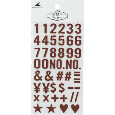 Royal Falcon Sticker
Numbers, Brown