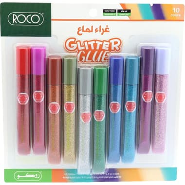 Roco Classic Glitter Glue
10-Pack, Assorted Color