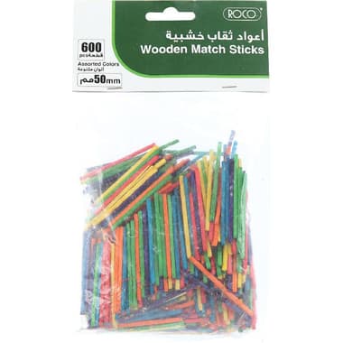 روكو أعواد ثقاب خشبية
ألوان متنوعة