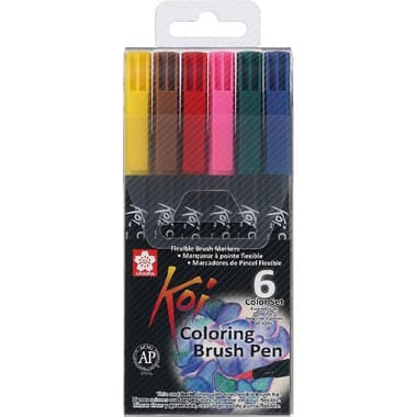 Sakura Koi Watercolor Set Brush Pen
6 Pieces