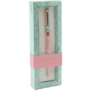 Metallic "Believe in Yourself" Rollerball Pen
Blue Ink Color, Medium, Ballpoint